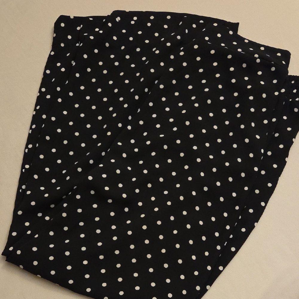 Black Polka Dot Pants